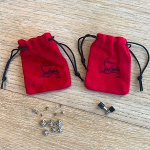 Christian Louboutin pouches, studs and heels